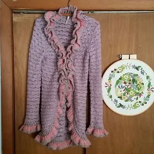 Free People ruffle sweater